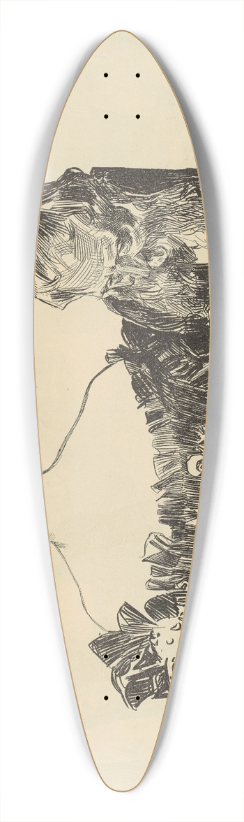 Charles Dana Gibson - At Dinner 39.3 inch art pintail longboard deck