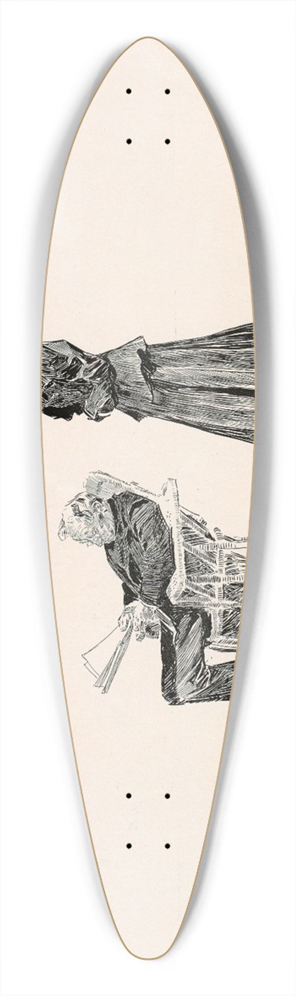 Charles Dana Gibson - Did i understand you to say, John, that the tenor married the contralto 39.3 inch art pintail longboard deck