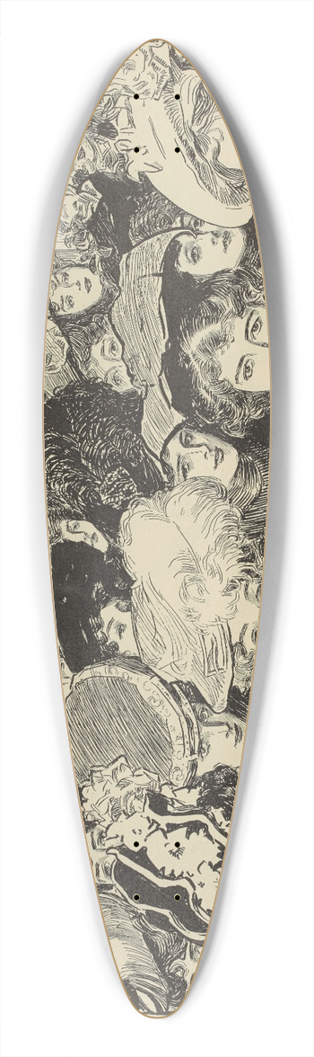 Charles Dana Gibson - Easter morning 39.3 inch art pintail longboard deck