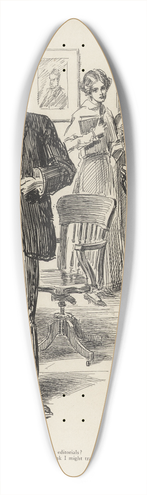 Charles Dana Gibson - Editor; have you ever written any editorials 39.3 inch art pintail longboard deck