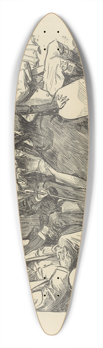 Charles Dana Gibson - Failing to find rest and quiet in the country, she decides to return home 39.3 inch art pintail longboard deck