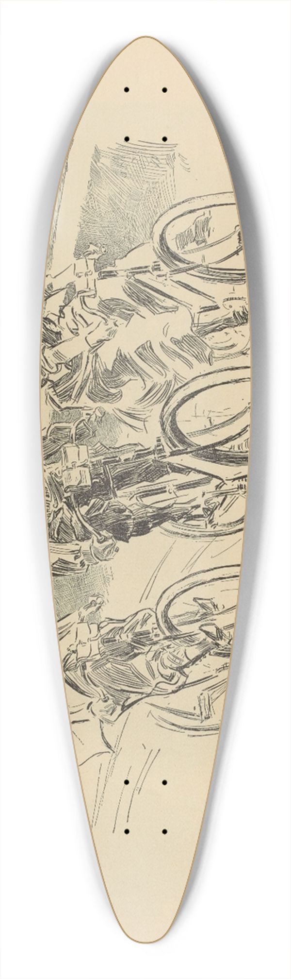Charles Dana Gibson - Gullem at the advice of his physician takes out-of-door exercise 39.3 inch art pintail longboard deck
