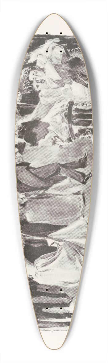 Charles Dana Gibson - Hint for a hostess 39.3 inch art pintail longboard deck