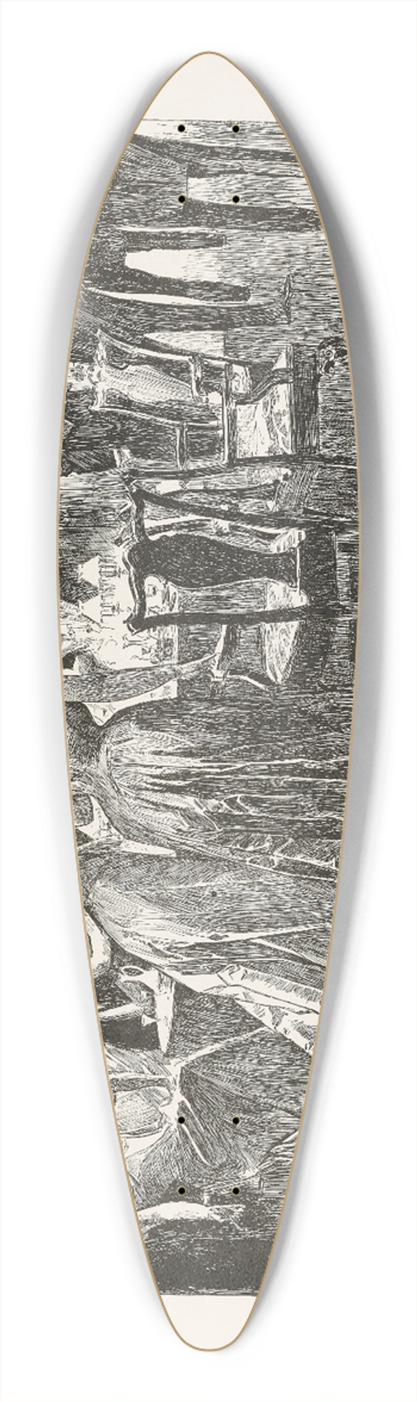 Charles Dana Gibson - In leap year  The gentlemen leave the ladies to their tobacco and wine 39.3 inch art pintail longboard deck