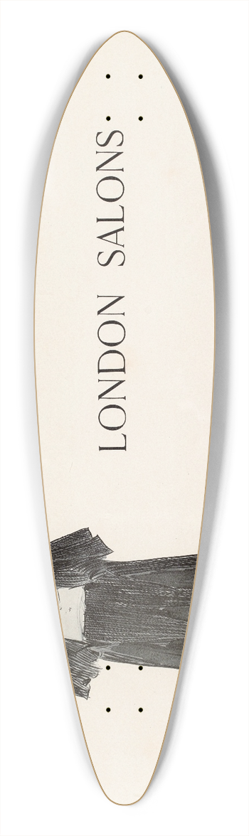 Charles Dana Gibson - London Salons 39.3 inch art pintail longboard deck