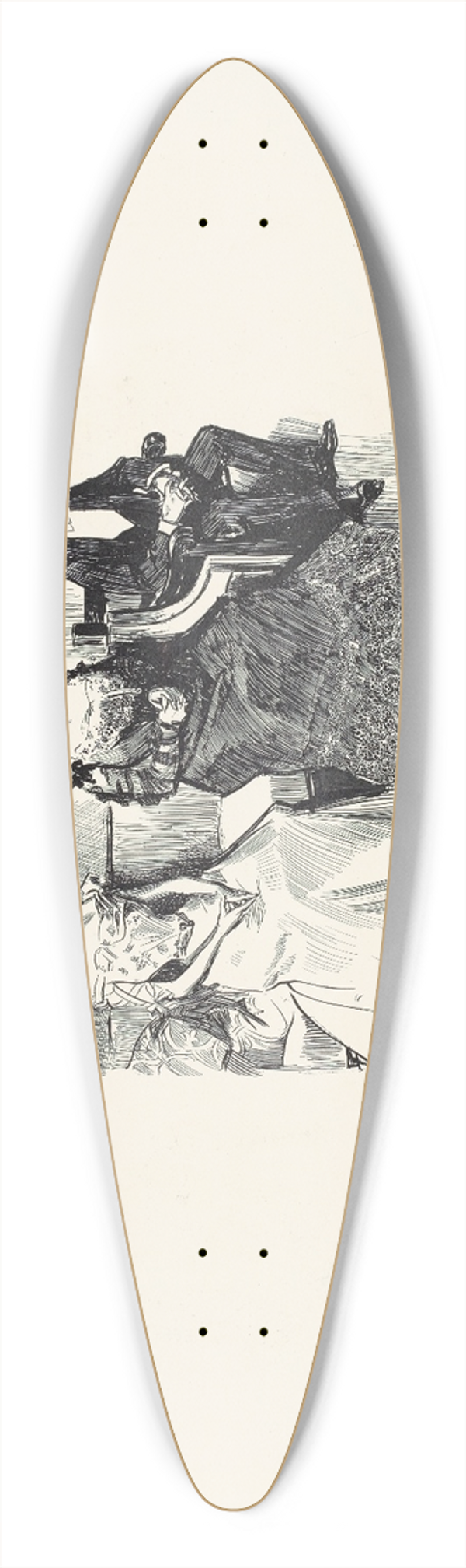 Charles Dana Gibson - Mrs J. Brassy Pushe; I confess im dying to get my daughter married 39.3 inch art pintail longboard deck