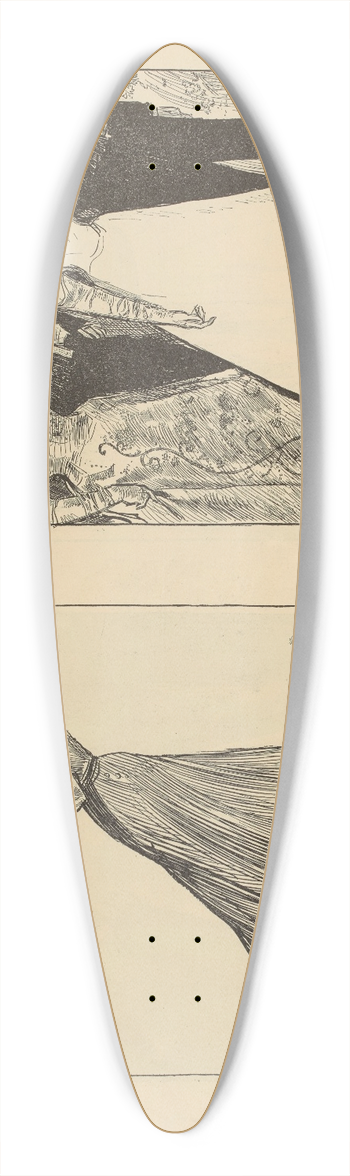 Charles Dana Gibson - School days. The debutante 39.3 inch art pintail longboard deck