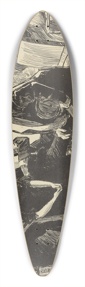 Charles Dana Gibson - She is the subject of more hostile criticism 39.3 inch art pintail longboard deck