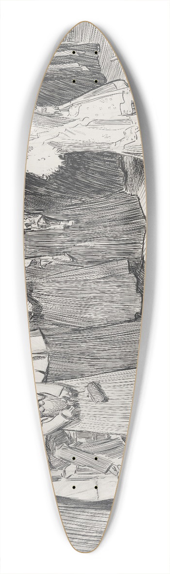 Charles Dana Gibson - Studies in expression. The author and the soubrette 39.3 inch art pintail longboard deck