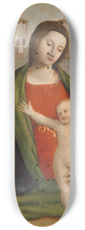 Bramantino (Bartolomeo Suardi) - Madonna and Child 8.25 inch art skate deck