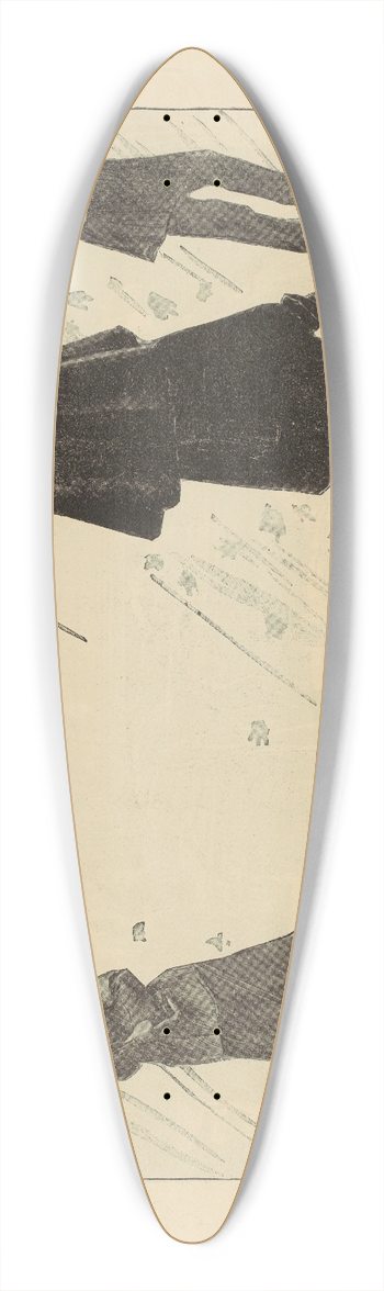 Charles Dana Gibson - Vacation is over 39.3 inch art pintail longboard deck