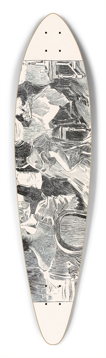 Charles Dana Gibson - Why is it always thus 39.3 inch art pintail longboard deck