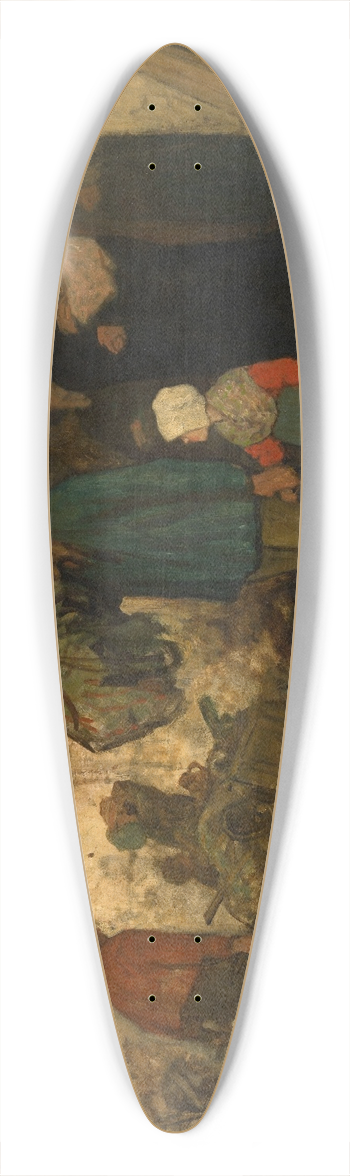 Charles de Groux - The Expulsion 39.3 inch art pintail longboard deck
