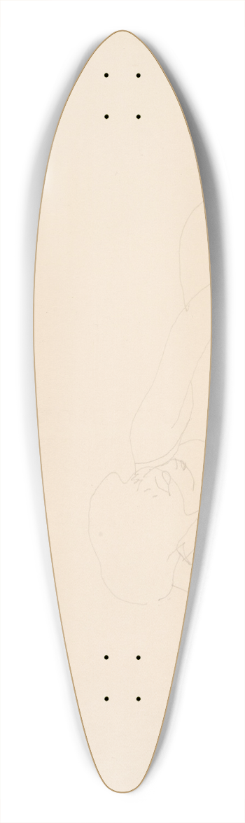 Charles Demuth - RecliningWoman 39.3 inch art pintail longboard deck