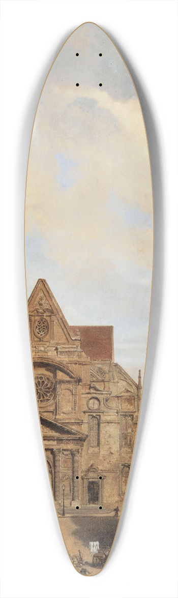 Charles Dsir Claude Maillot - Lglise Saint-tienne-du-Mont 39.3 inch art pintail longboard deck