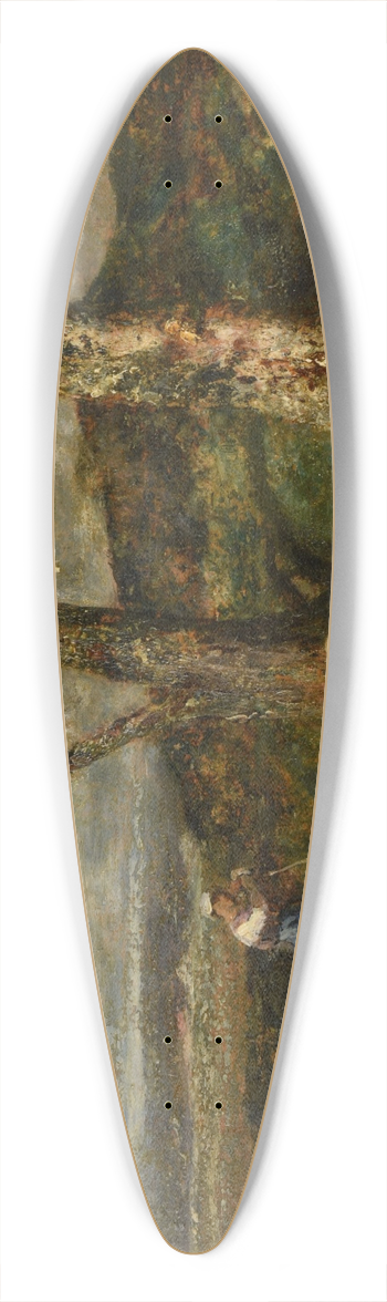 Charles Emile Jacque - Moutons  labreuvoir 39.3 inch art pintail longboard deck