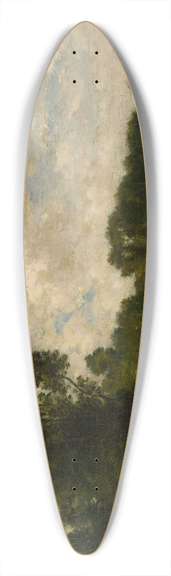 Charles Franois Daubigny - Bords de lOise 39.3 inch art pintail longboard deck
