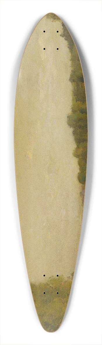 Charles Franois Daubigny - Landscape on the Oise 39.3 inch art pintail longboard deck