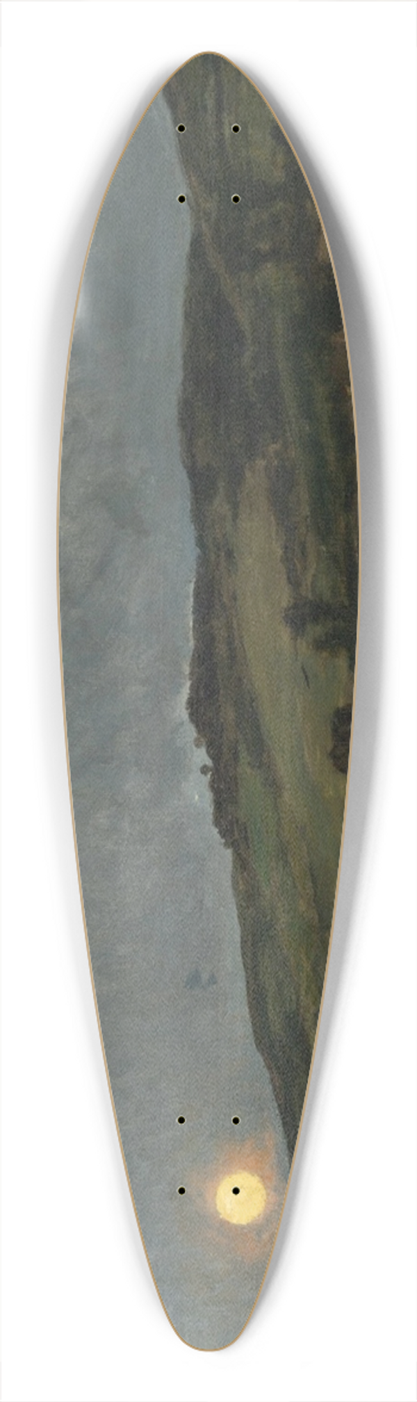 Charles Franois Daubigny - Landscape with Cows 39.3 inch art pintail longboard deck