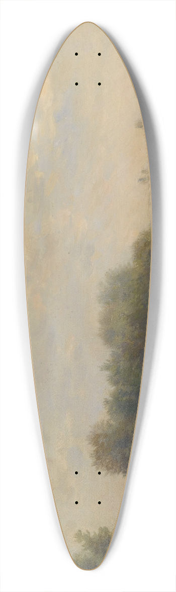 Charles Franois Daubigny - On the Oise 39.3 inch art pintail longboard deck