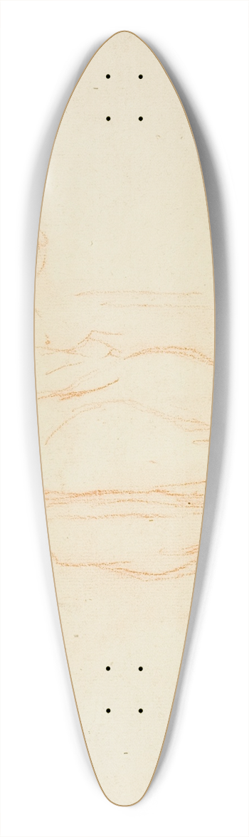 Charles Franois Daubigny - Standing Cattle 39.3 inch art pintail longboard deck