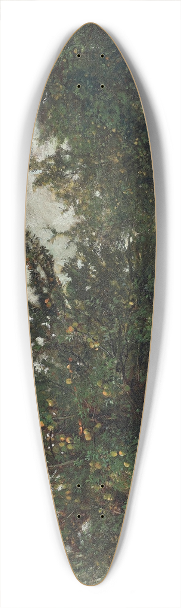 Charles Franois Daubigny - Un Verger 39.3 inch art pintail longboard deck