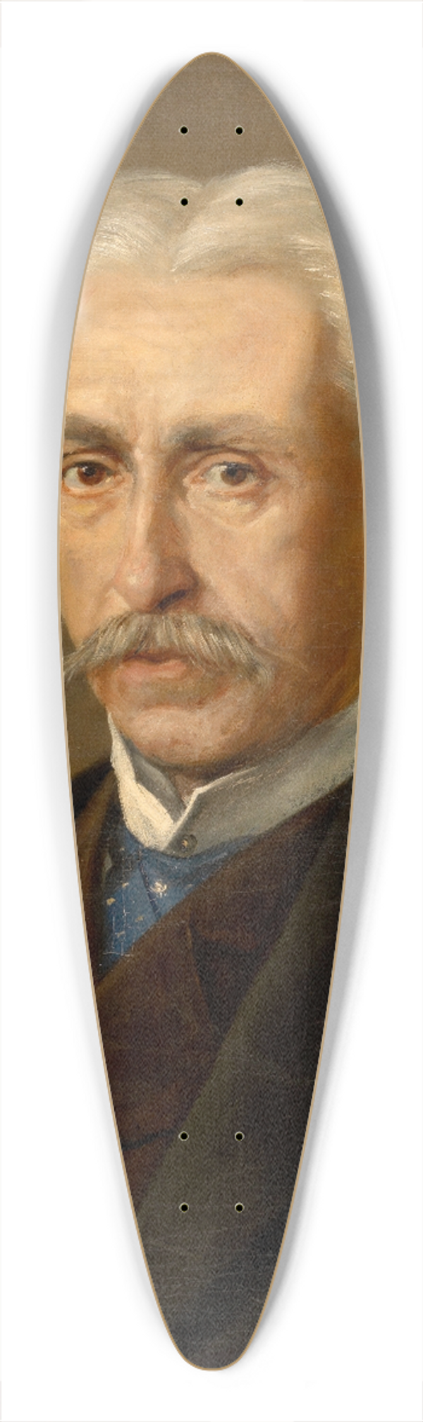 Charles Franois Felu - Portrait of a Man 39.3 inch art pintail longboard deck