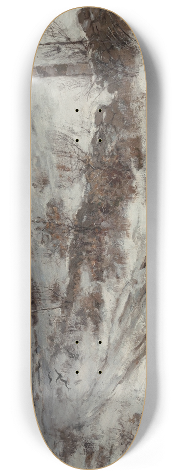 Bruce Crane - A Winters Day 8.25 inch art skate deck