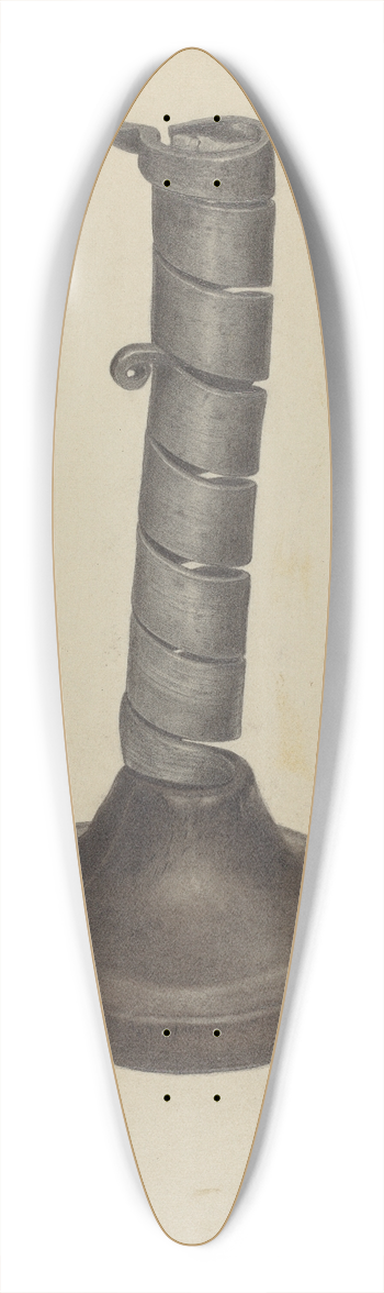 Charles Garjian - Candlestick 39.3 inch art pintail longboard deck