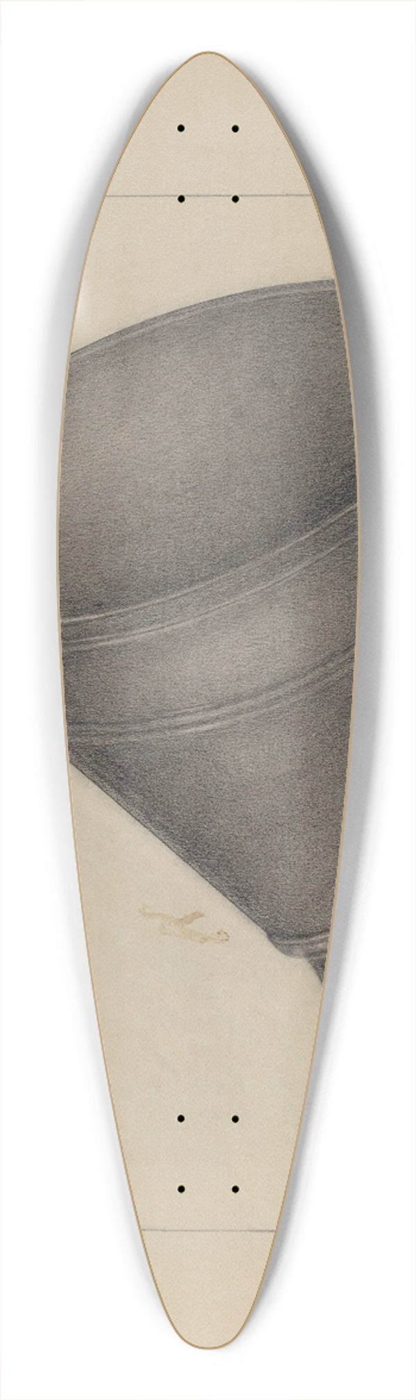 Charles Garjian - Funnel 39.3 inch art pintail longboard deck