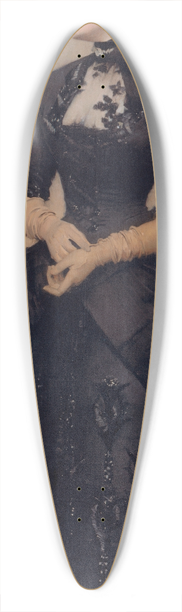 Charles Giron - Femme aux gants, dite La Parisienne 39.3 inch art pintail longboard deck