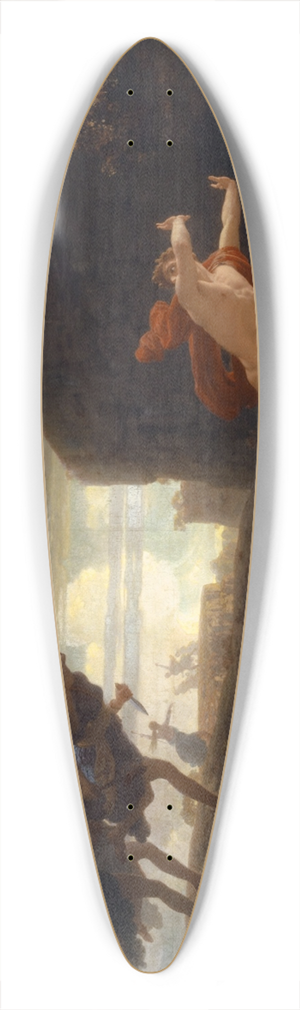 Charles Giron - Pentheus Pursued by the Maenads 39.3 inch art pintail longboard deck