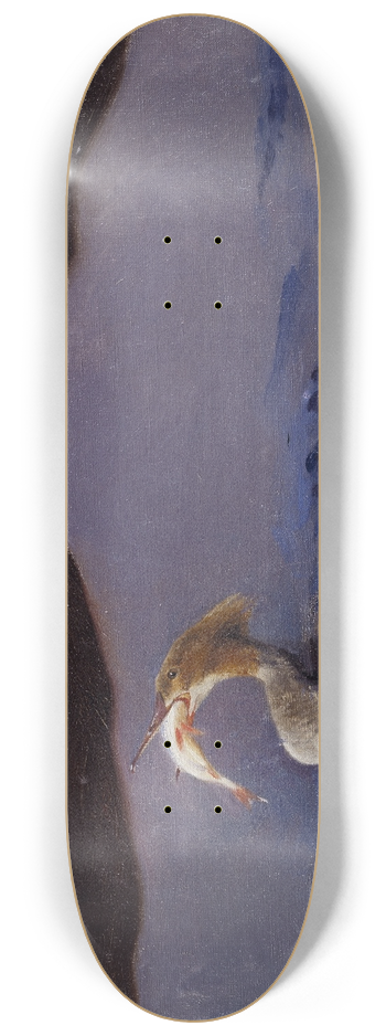 Bruno Liljefors - Female Merganser 8.25 inch art skate deck