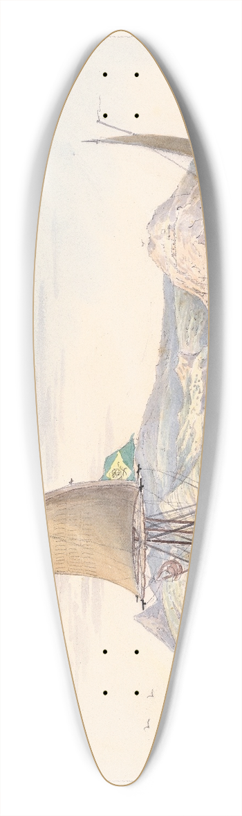 Charles Hamilton Smith - Terceira 39.3 inch art pintail longboard deck