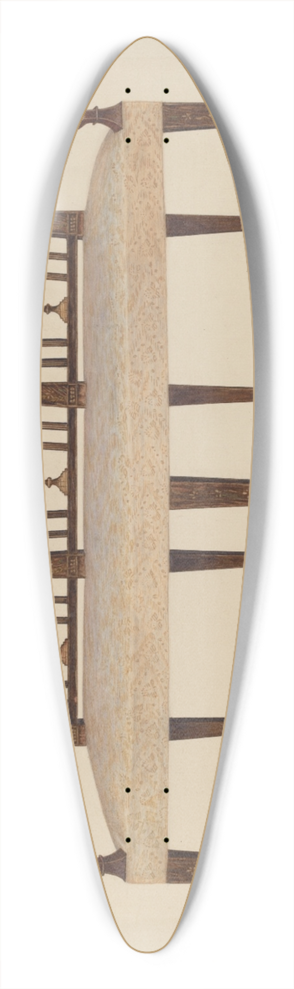 Charles Henning - SetteeSheraton Style 39.3 inch art pintail longboard deck