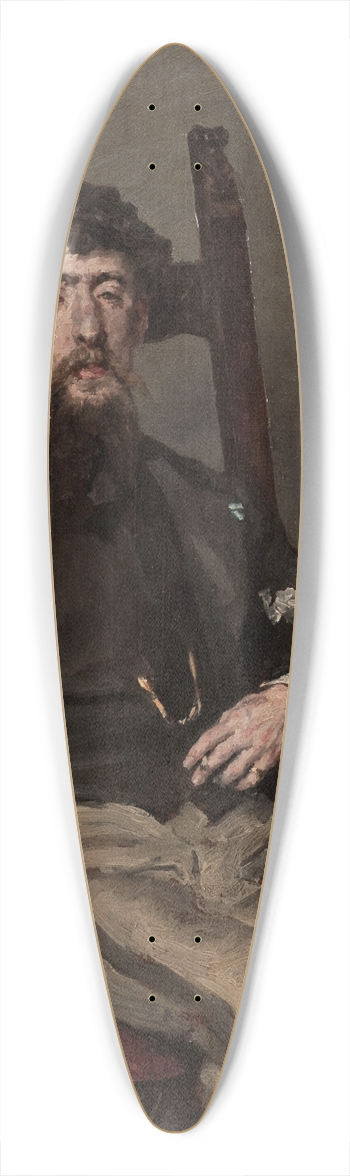 Charles-Henri Pille - Edouardo Zamacois y Zabala 39.3 inch art pintail longboard deck