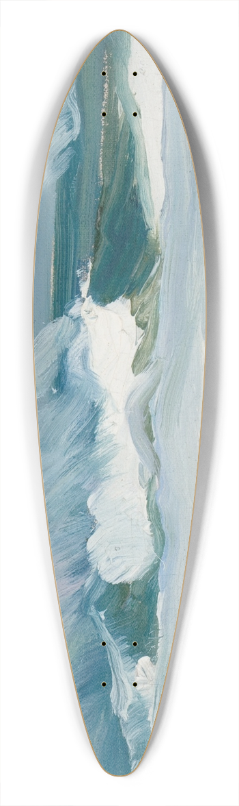 Charles Herbert Woodbury - The Sea 39.3 inch art pintail longboard deck
