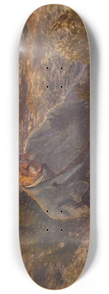 Bruno Liljefors - Self-portrait 8.25 inch art skate deck