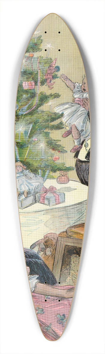Charles Jay Taylor - He laughs best who laughs last 39.3 inch art pintail longboard deck