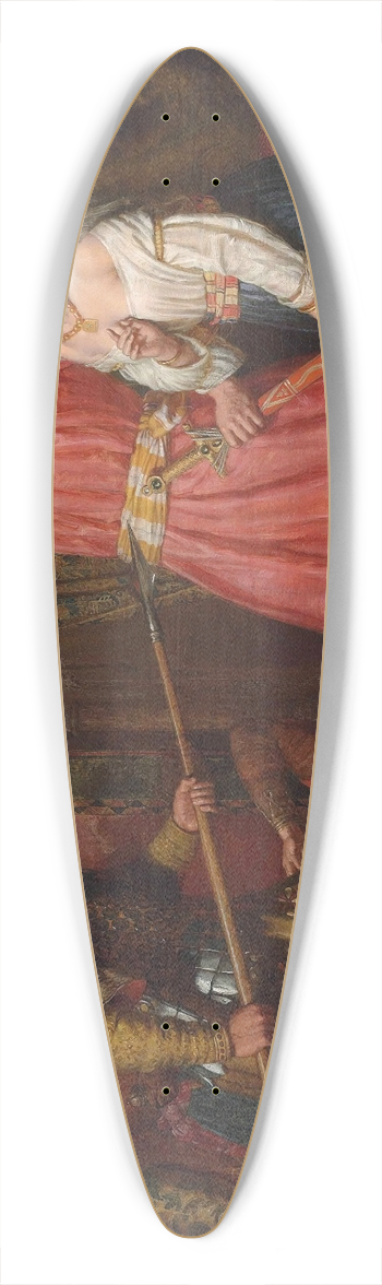 Charles Landseer - The Assassination of Alboin, King of the Lombards 39.3 inch art pintail longboard deck