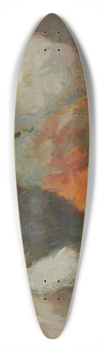 Charles Marie Dulac - Fleurs 39.3 inch art pintail longboard deck