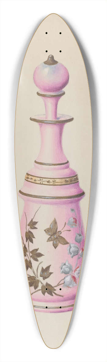 Charles Moss - Toilet Bottle 39.3 inch art pintail longboard deck