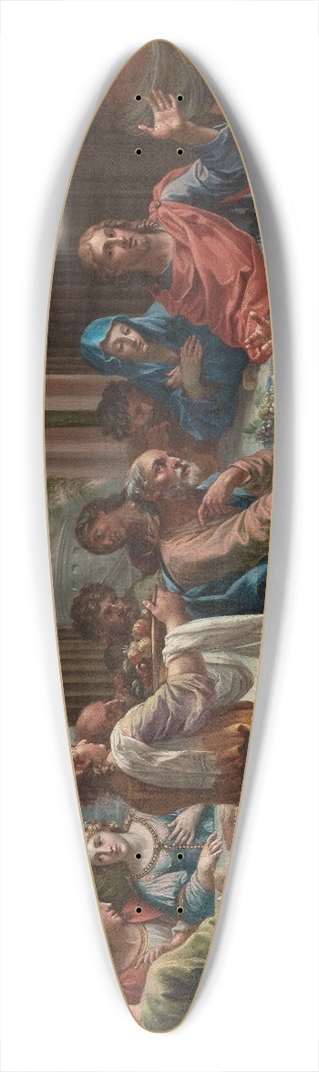 Charles Poerson - The Wedding at Cana 39.3 inch art pintail longboard deck