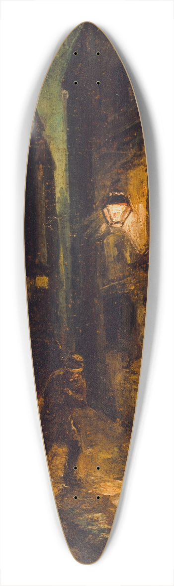 Charles Raymond Chabrillac - La Rue du Petit-Musc. 39.3 inch art pintail longboard deck