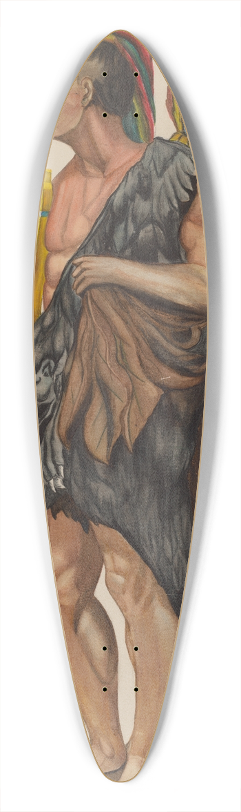 Charles R. Shane - Cigar Store Indian 39.3 inch art pintail longboard deck