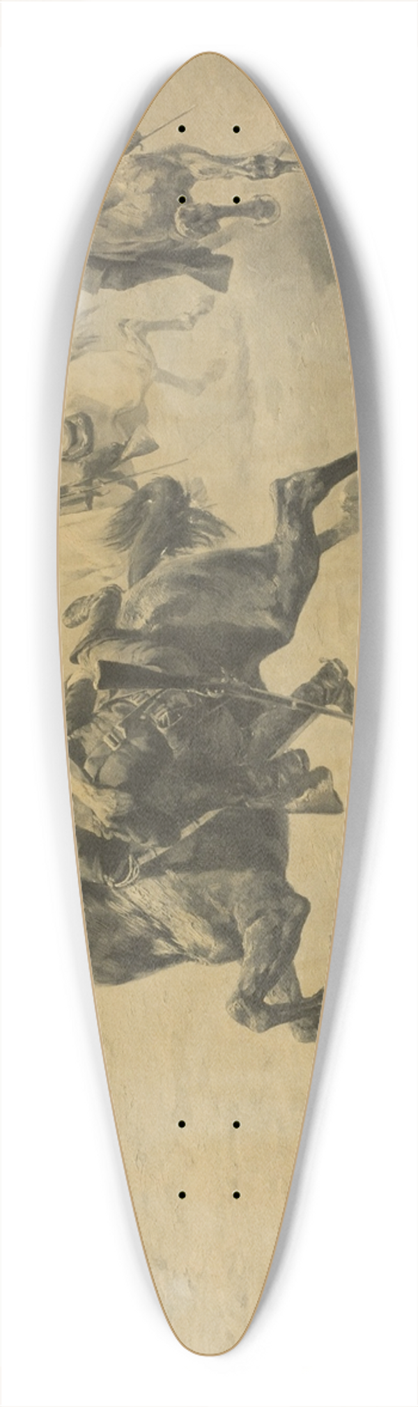 Charles Schreyvogel - My Bunkie 39.3 inch art pintail longboard deck