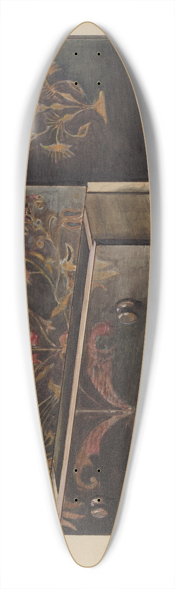 Charles Squires - Connnecticut Chest 39.3 inch art pintail longboard deck
