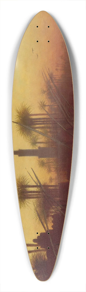 Charles Thodore Frre - Near Manfalout, Egypt 39.3 inch art pintail longboard deck
