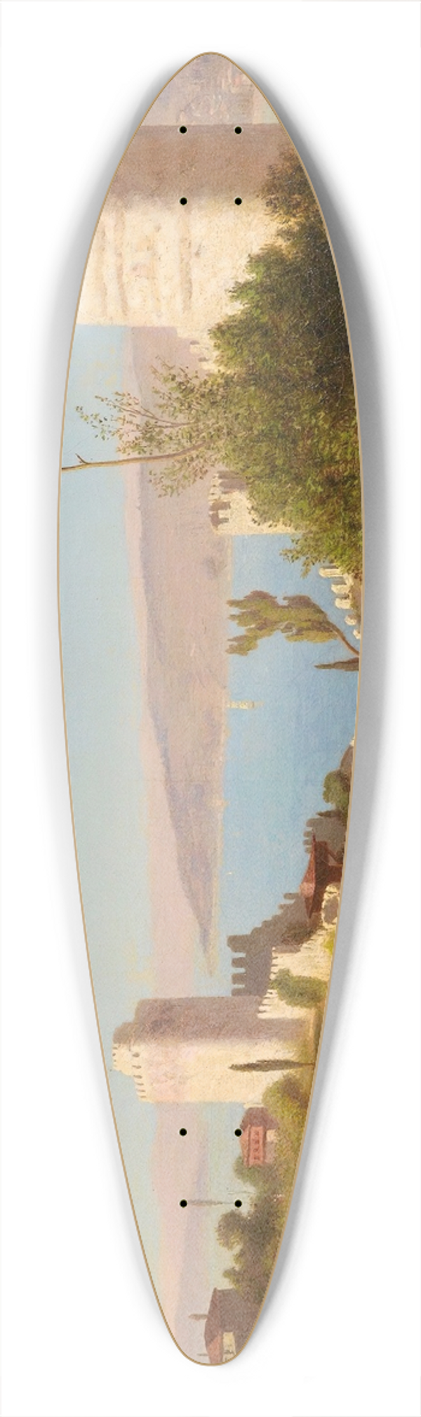 Charles Thodore Frre - Promenade ByRumeli Hisari, Constantinople 39.3 inch art pintail longboard deck