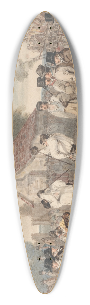 Charles Turner - Backswords 39.3 inch art pintail longboard deck